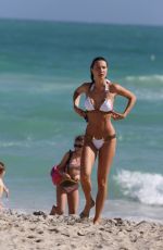 OLGA KENT and JULIA PEREIRA in Bikinis at a Beach in Miami