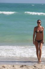 OLGA KENT and JULIA PEREIRA in Bikinis at a Beach in Miami