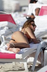 OLGA KENT in Bikini in Miami Beach