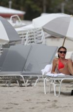 OLGA KENT in Bikini on the Beach in Miami