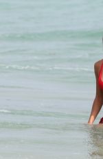 OLGA KENT in Bikini on the Beach in Miami