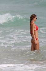 OLGA KENT in Bikini on the Beach in Miami