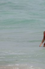 OLGA KENT in Bikini on the Beach in Miami