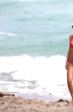 OLGA KENT in Bikini on the Beach in Miami