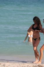 OLGA KENT in Tiny Bikini on the Beach in Miami