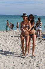OLGA KENT in Tiny Bikini on the Beach in Miami