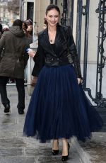OLGA KURYLENKO at Jean Paul Gaultier Fashion Show in Paris