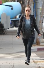 OLIVIA WILDE Going to Yoga Class in Los Angeles