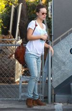 OLIVIA WILDE in Jeans Leaves a Friends House in Los Angeles