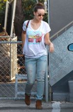 OLIVIA WILDE in Jeans Leaves a Friends House in Los Angeles