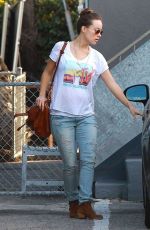 OLIVIA WILDE in Jeans Leaves a Friends House in Los Angeles