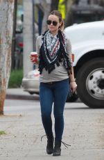 OLIVIA WILDE in Jeans Out and About in West Hollywood