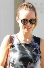OLIVIA WILDE Leaves Earth Bar in Hollywood