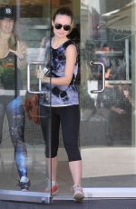 OLIVIA WILDE Leaves Earth Bar in Hollywood