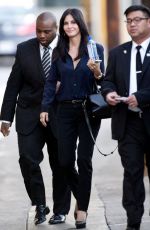 OURTNEY COX Arrives to Jimmy Kimmel Live in Hollywood