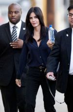 OURTNEY COX Arrives to Jimmy Kimmel Live in Hollywood