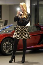 PARIS HILTON at Mclaren Dealership in Beverly Hills