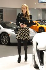 PARIS HILTON at Mclaren Dealership in Beverly Hills