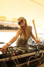 PARIS HILTON at VitaminWater Party at La Colacola Restaurant in Uruguay