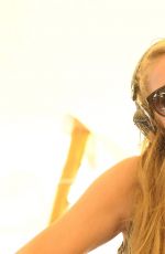 PARIS HILTON at VitaminWater Party at La Colacola Restaurant in Uruguay