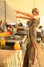 PARIS HILTON at VitaminWater Party at La Colacola Restaurant in Uruguay