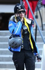PARIS HILTON Hits the Aspen Slopes on Ajax Mountain
