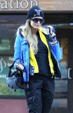 PARIS HILTON Hits the Aspen Slopes on Ajax Mountain