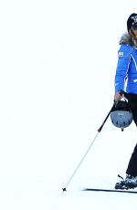 PARIS HILTON Hits the Aspen Slopes on Ajax Mountain