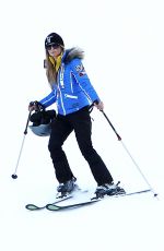 PARIS HILTON Hits the Aspen Slopes on Ajax Mountain