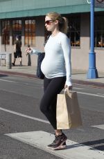 Pregnant EMILY BLUNT in Tights Out in West Hollywood