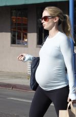 Pregnant EMILY BLUNT in Tights Out in West Hollywood