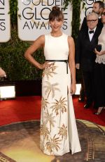 RASHIDA JONES at 71st Annual Golden Globe Awards