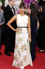 RASHIDA JONES at 71st Annual Golden Globe Awards