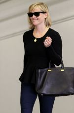 REESE WITHERSPOON in Jeans Out and About in Brentwood