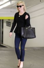 REESE WITHERSPOON in Jeans Out and About in Brentwood