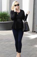 REESE WITHERSPOON in Jeans Out and About in Brentwood