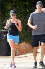 REESE WITHERSPOON Jogging in Santa Monica