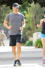 REESE WITHERSPOON Jogging in Santa Monica