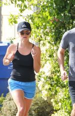 REESE WITHERSPOON Jogging in Santa Monica