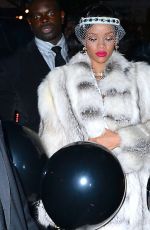 RIHANNA Arrives at the 40/40 Club in New York
