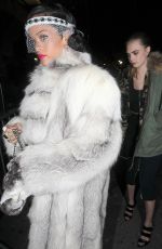 RIHANNA Arrives at the 40/40 Club in New York
