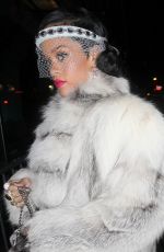 RIHANNA Arrives at the 40/40 Club in New York