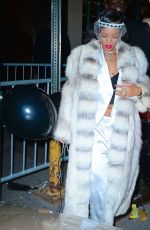 RIHANNA Arrives at the 40/40 Club in New York