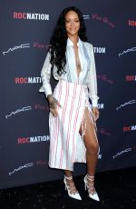 RIHANNA at 2014 Roc Nation Pre-Grammy Brunch in Beverly Hills