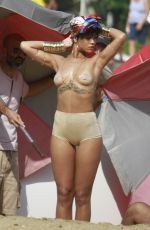 RIHANNA at Photoshoot for Vogue Brasil