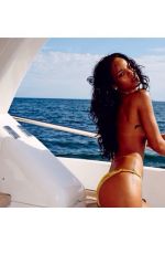 RIHANNA in A Golden Bikini - Instgram Photos