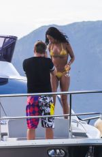 RIHANNA in Bikini at a Yacht in Rio De Janeiro