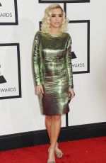 RITA ORA at 2014 Grammy Awards in Los Angeles