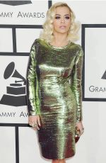 RITA ORA at 2014 Grammy Awards in Los Angeles