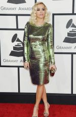 RITA ORA at 2014 Grammy Awards in Los Angeles